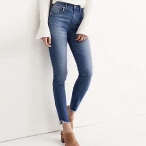 Madewell 10" High-Rise Skinny Jeans: Tulip-Hem Jeans